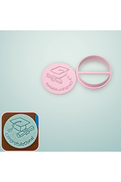 cookiecutter Mezuniyet Stamp Kurabiye Kalıbı