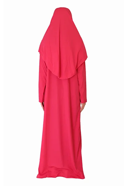 ZEHRANAZ NAMAZ ELBİSESİ Fuchsia Zippered Prayer Dress