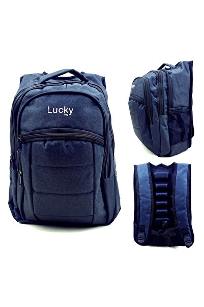 LUCKY BAG Geantă de școală neagră cu patru ochi Geantă de liceu ortopedică cu...