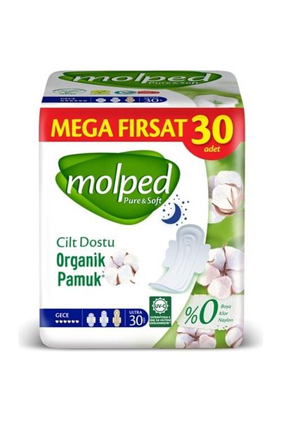 Molped Pure & Soft Mega Deal Night Ultra 2 Pack of 30