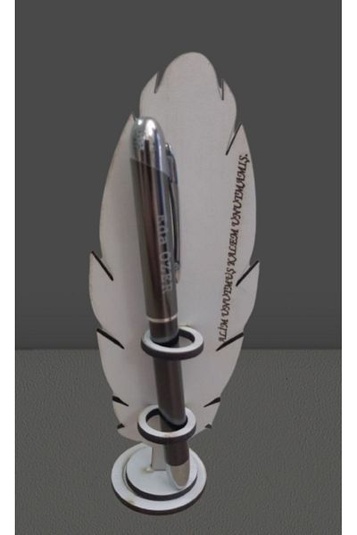 mrchediyesepeti Purpose Pen and Leaf Themed Pen Holder-1