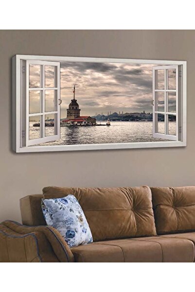 Shop365 Kız Kulesi Kanvas Tablo 120 X 60 Cm Sc-112