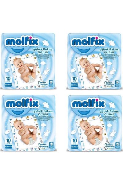 Molfix Baby Care Cover 4 Pack 40 Pieces