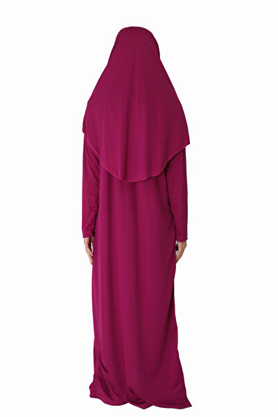 ZEHRANAZ NAMAZ ELBİSESİ Φόρεμα προσευχής με ανοιχτό δαμάσκηνο με φερμουάρ