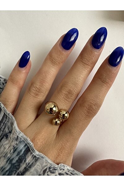 ringbox 3 Topçuklu Gold Kadın Yüzük