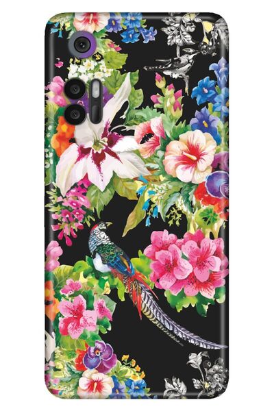 TCL 30 - 30 Plus Case Silicone Moderna Illustrated Patterned Bird Paradise