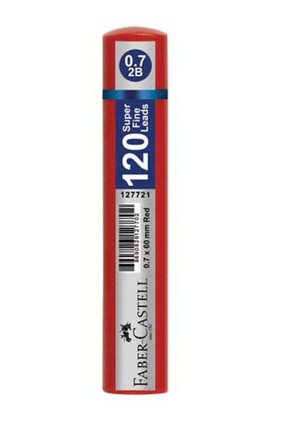 Faber Castell Grip Min Red 120pcs 0.7 2b 60 Mm