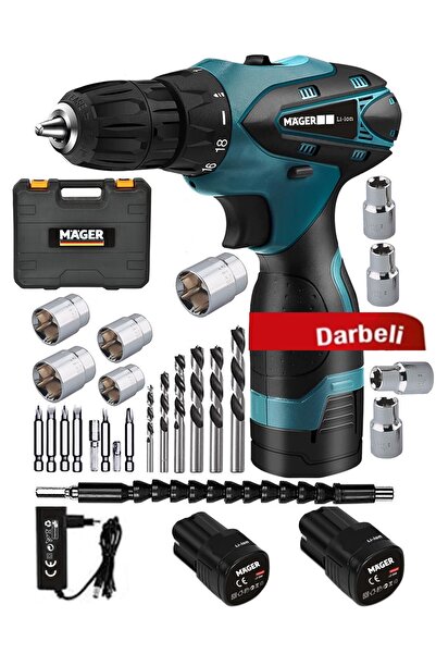 Mager Akülü Vidalama Darbeli Matkap