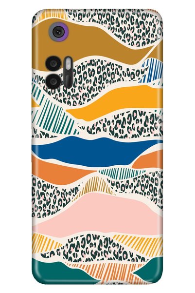 TCL 30 - 30 Plus Case Silicone Moderna Illustrated Patterned Colorful Leopard