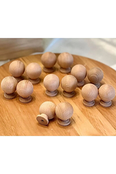 NİRVANA WOOD Ahşap Küre Kulp Lüks Country Mutfak Mobilya Dolap Çekmece Kulbu