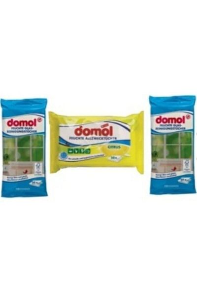 DOMOL Hygiene Cloth Lemon Hygienic Cloth - 2 Pieces of Glass Surface Cloth