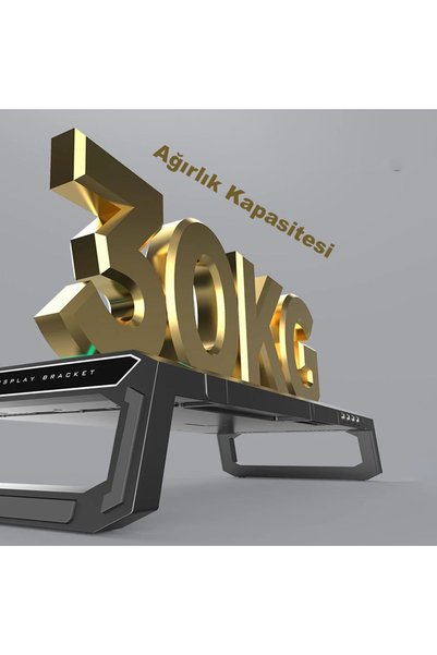 TechTic حامل شاشة الكمبيوتر المحمول Riser RGB 4 USB Hub حامل شاشة قابل للتعديل