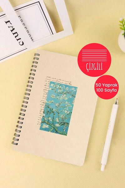 Anime Marketi Van Gogh Museum Themed A5 Spiral School Notebook 50 Sheets 100 Pages - Ruled