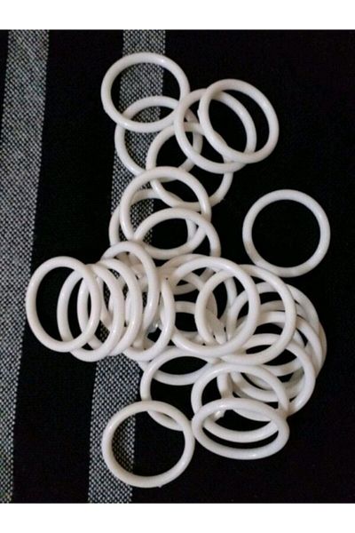 Kezban Tekstil 50 Pieces 6 cm Plastic Fiber Rings
