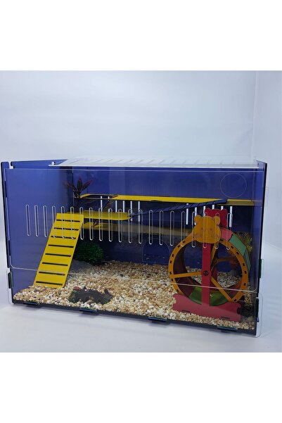 Lazer Hamster Kafesi Özel Tasarım Tünelli (DEMONTE)