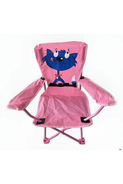 EFESER ÇOCUK KAMP SANDALYESİ SEVİMLİ KEDİ