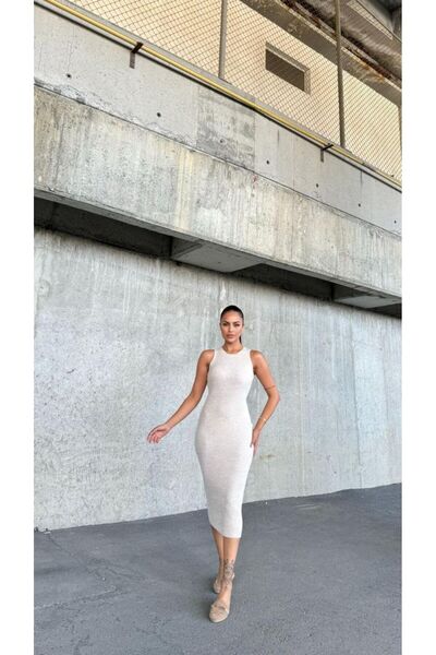 FRİYA Full Fishing Poncho Women's Knitwear Dress