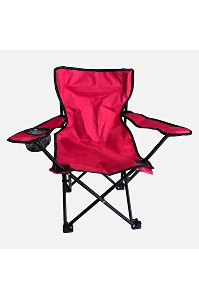 teknotrust Taşıma Çantalı Katlanır Çocuk Kamp Koltuğu Kırmızı Tek Kişilik Kır...