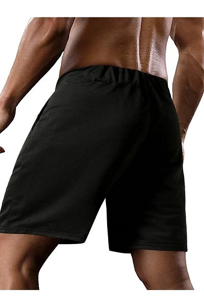 DAXİS Sportwear Company Ανδρικό σορτς με στάμπα σε μαύρο κρανίο-