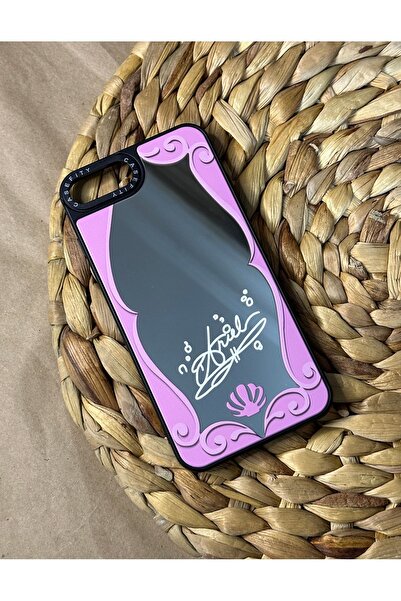 HYPERSOFT Iphone 7 Plus ve 8 Plus (5.5 inç) Uyumlu Casefity Mor Aynalı Kılıf ...