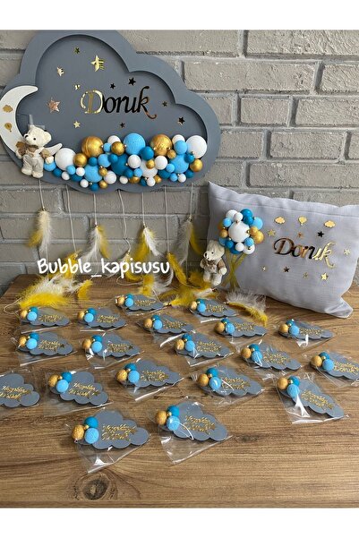 NeşeliAtölyem Bubble Bebek Kapı Süsü - Yastık - 20 Magnet