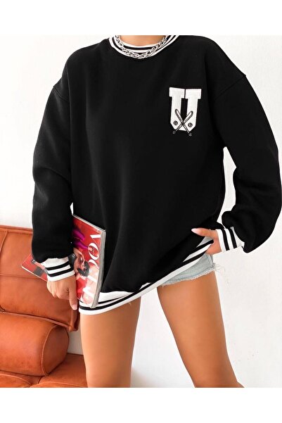 İLKCET MODA Φούτερ USA Unisex Oversize