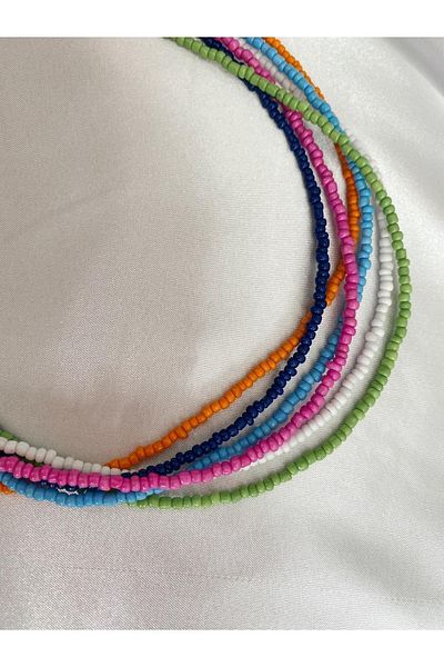 SWORDS CONCEPT Set of Six Bead Necklaces