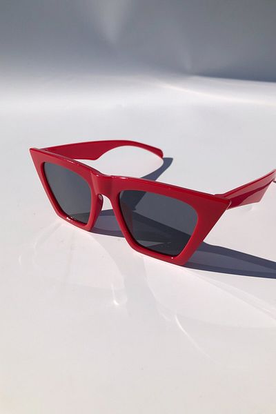 DSN Red Cat Eye Women's Sunglasses