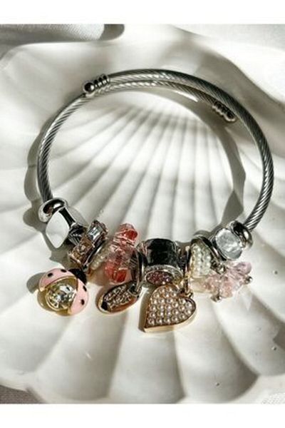 NOVAFACE Vera Jewellery - Standard, Steel Ladybug, Classic with Charm