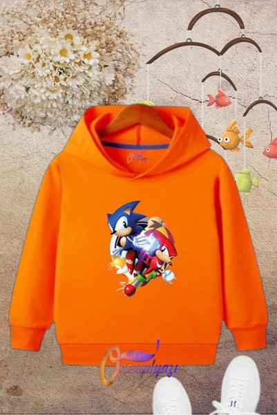 oneagılyazı Printed Hooded Children's Sweatshirt