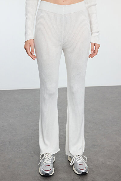 Trendyol Collection Ecru Knitwear Top and Bottom Set with Slit Detail - Twoaw25Au00032