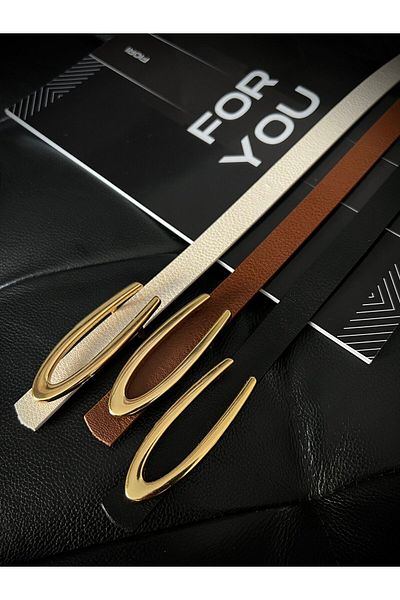 Fiori Ofertă de 3 produse - centură subțire cu cataramă lungă pentru femei, centură pentru haine, centură pentru cămașă, centură pentru rochie