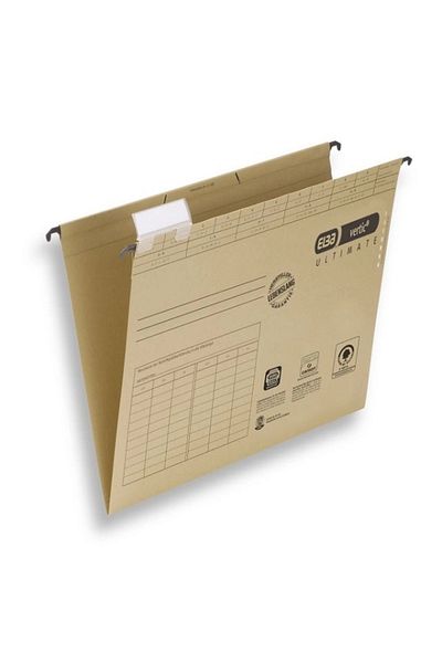 ELBA A4 Brown Hanging Radio File - 85440, Pack of 25