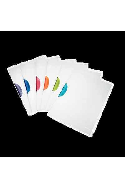 Leitz Light Blue 30 Sy Back Clip - Compress File Colorclip 4174-00-30 Pack of 6