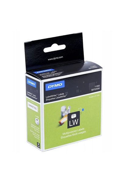 Dymo ملصق متعدد الأغراض لكاتب الملصقات 500 قطعة 19x51 ملم 11355 S0722550