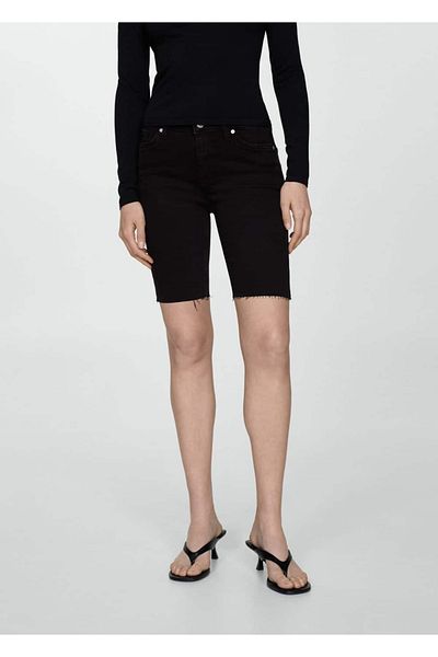 MANGO Woman Slim fit jeans bermuda shorts