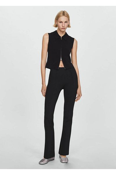 MANGO Woman Flared Leggings