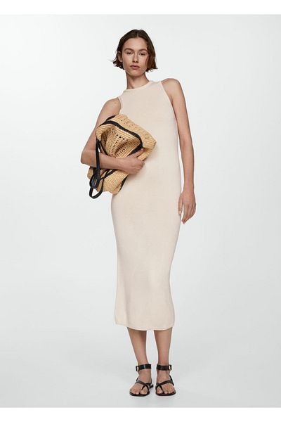 MANGO Woman Long Knitwear Dress Design
