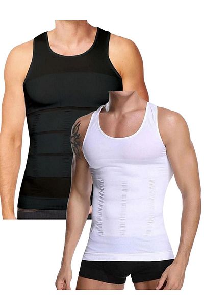 EMBA KORSE Men's Corset Undershirt - Recovery, Back Anti-Humpback, Upright Durus Waist Corset, Set of 2 Corsets