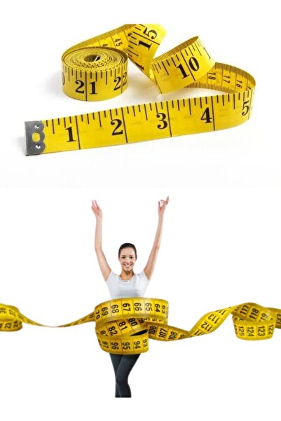 Genel Markalar Mezura Vücut Ölçüm Beden Ölçmek İçin Mezura Klasik Terzi Mezur...