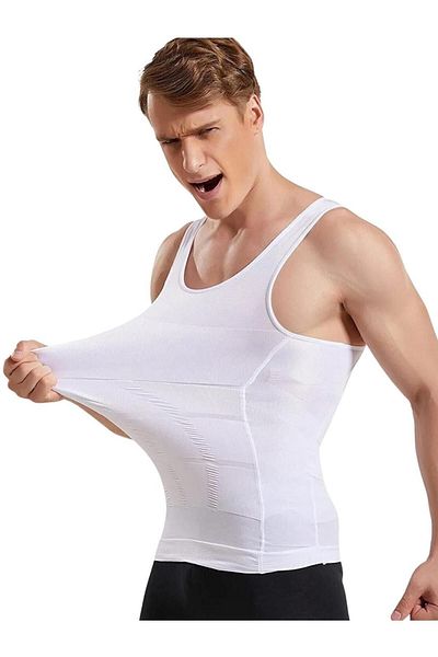 EMBA KORSE Men's Corset - Tank Top, Waist and Back Corset, Anti Humpback, Upright Durus Design