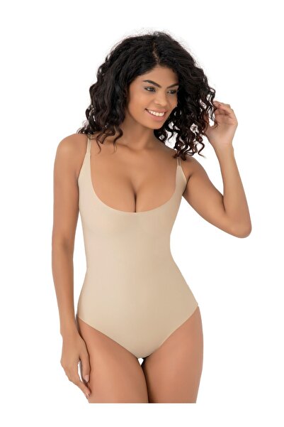 EMBA BUTİK Lazer Kesim İz Yapmayan Göğüs Detekli Çıtçıtlı İnceltici Etkili As...