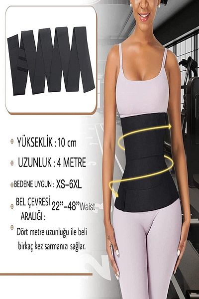 EMBA KORSE Corset de bandaj înfășurat în talie, care oferă o imagine de clepsidră înfășurată în talie