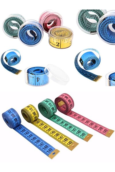 ARTUAL Mezura Vücut Ölçüm Bel Ölmek Için Mezura Klasik Terzi Mezurası Çift Taraflı Mezura