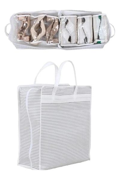 ARTUAL 35x22x40 cm 6 τεμαχίων ριγέ παπούτσια Organizer - Παπούτσια ταξιδιού βαλίτσας