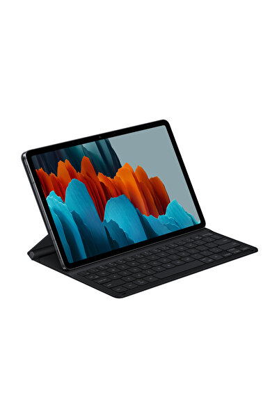 Samsung Galaxy Tab S7 Ince Klavyeli Tablet Kılıfı Siyah