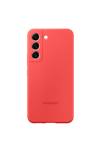 Samsung Galaxy S22 Silikon Kılıf Kırmızı