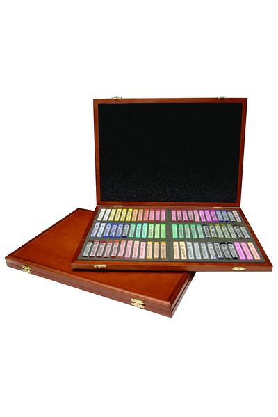 Gallery Mungyo Gallery Artists Set of 72 Full Size Powder Pastels (SOFT PASTEL) with Special Wooden Box
