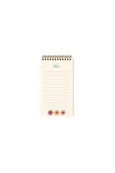 KESKİN COLOR Sharp Color Cardboard Covered Spiral To Do List - Floral