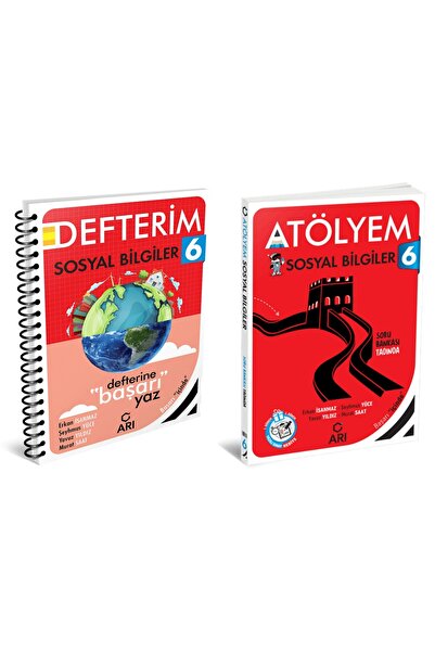 Arı Yayıncılık 2024-2025 Arı Yayıncılık 6, Sınıf Sosyal Bilgiler Atölyem+Deft...